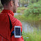 A runner wearing the Quad Lock armband and case for iPhone 7 plus/8 Plus for extra protection