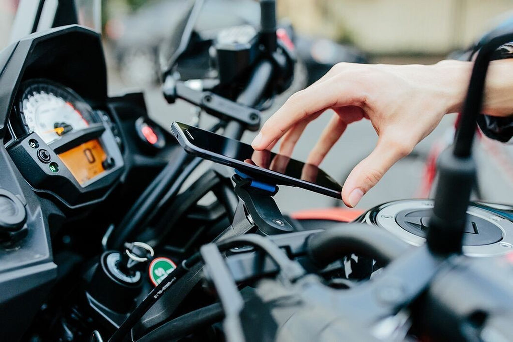 mount your smartphone securely using the motorcycle mount