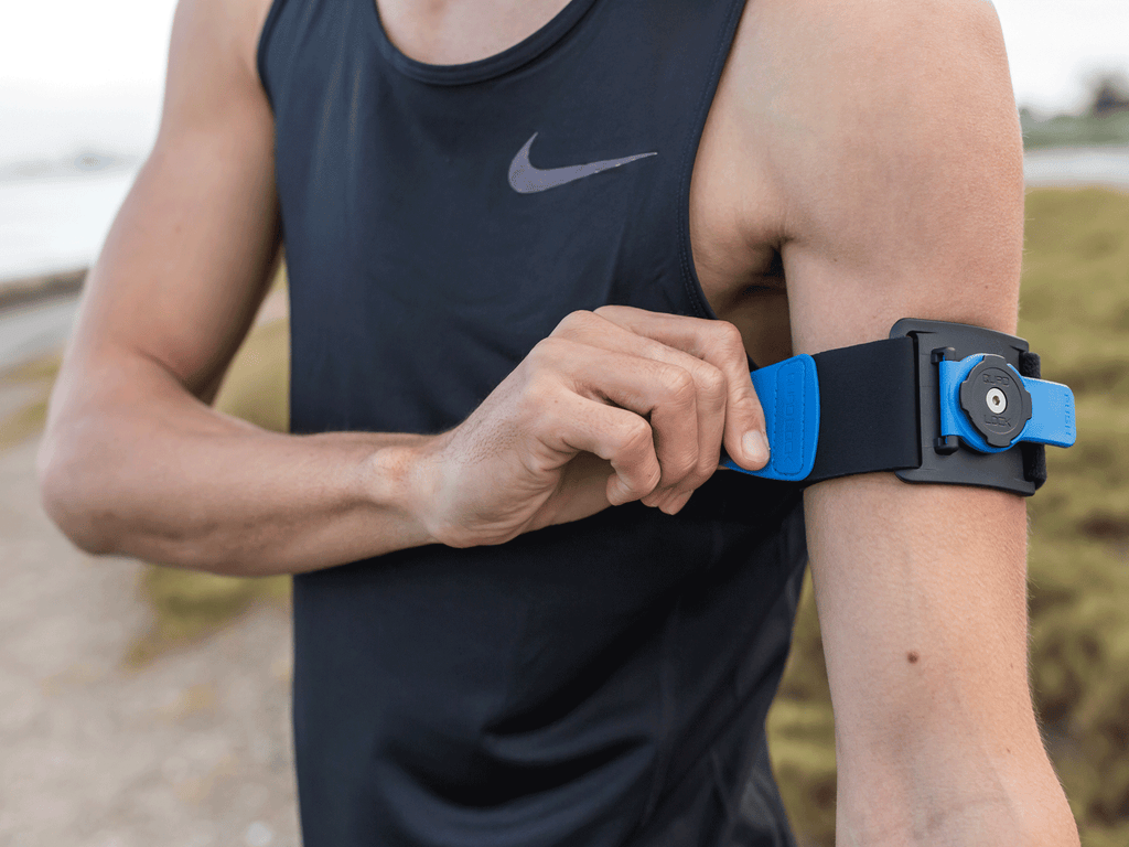 Quad Lock running armband secure and comfortable.  